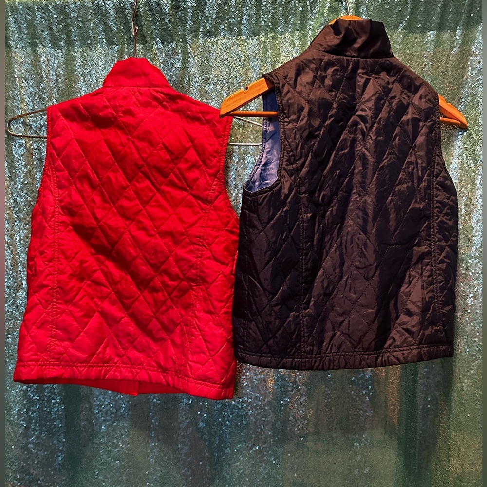 One Step Up Youth Reversible Boys Vest Blue/Light Blue and Orange/Red Size M - Picture 5 of 11